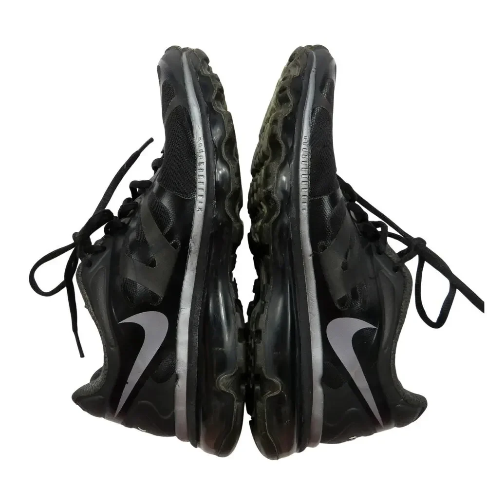 Nike Air Max 2012 Pure Platinum Black Running Shoes Sneakers Size 7.5 Women's